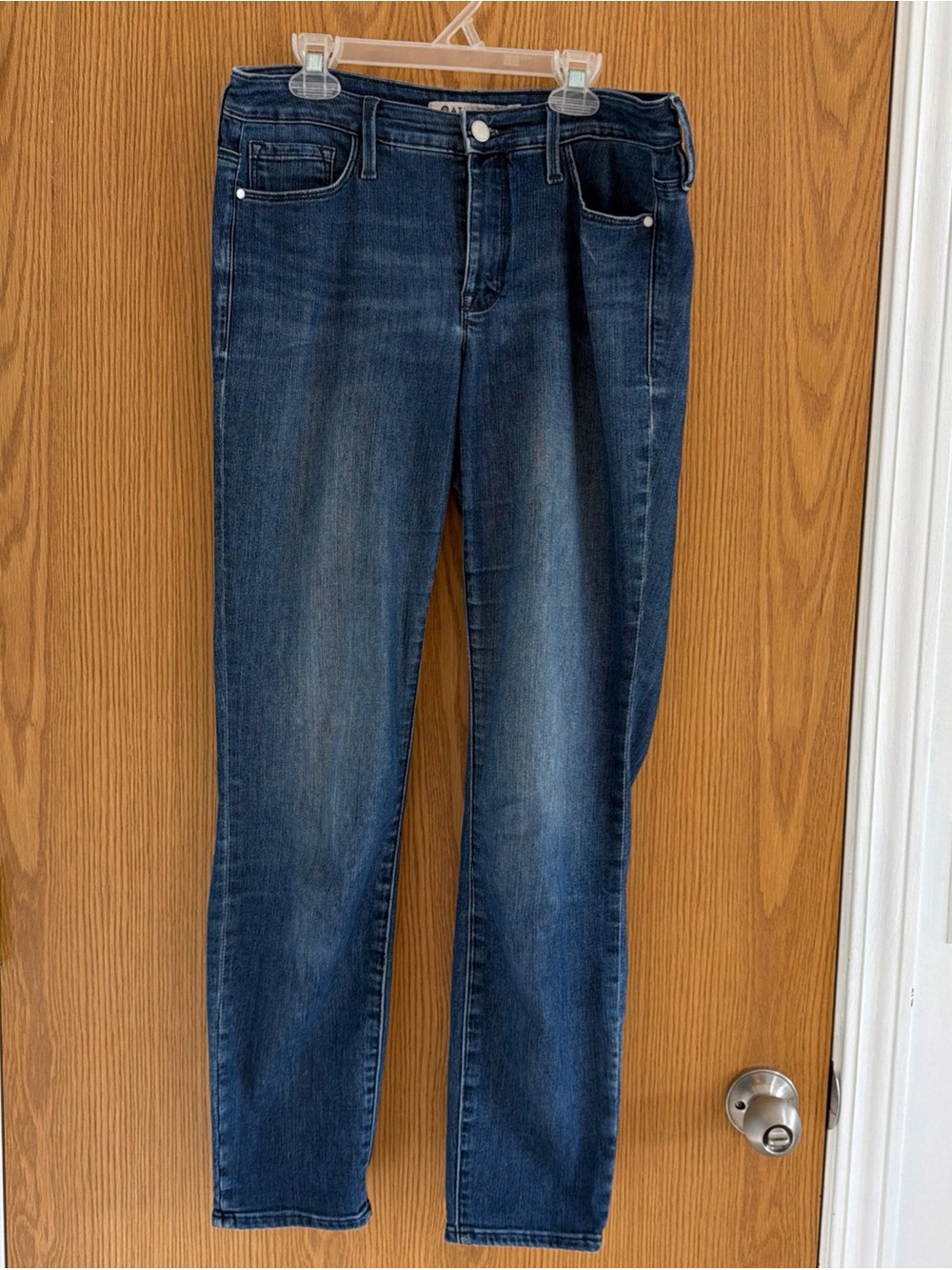 Athleta Jeans Womens Size 6 Blue Stretch Sculptek 5 Pocket Denim Straight Leg